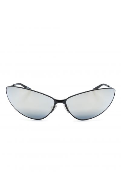 cat-eye frame mirrored sunglasses