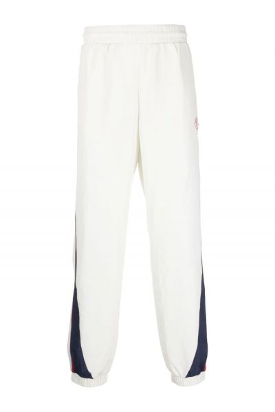 Palm Angels Monogram Flared Track Pants White Men's - FW23 - US