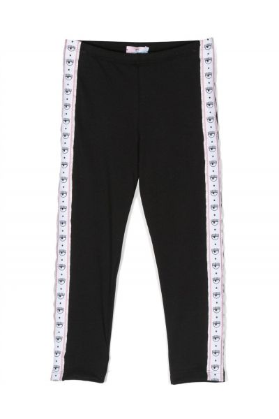 logo-embellished stretch-cotton leggings