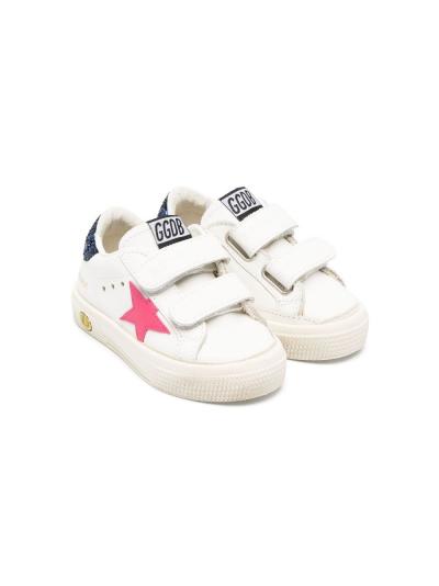 Star-patch low-top sneakers