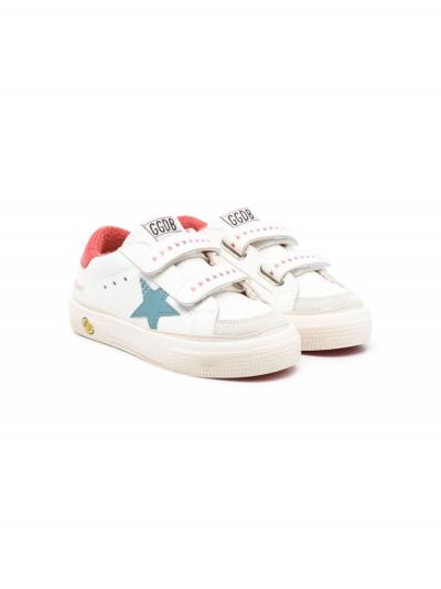 star-patch touch-strap sneakers