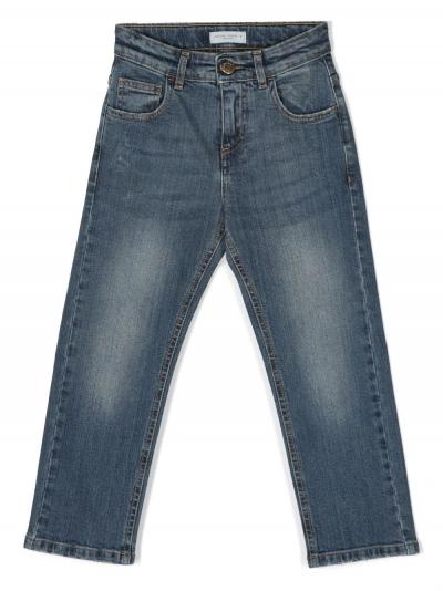 logo-patch straight-leg jeans