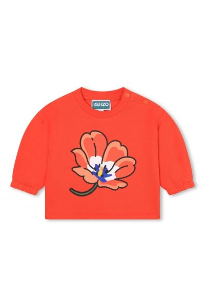 floral-print crew-neck sweatshirt