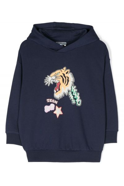 Varsity Tiger-print cotton hoodie
