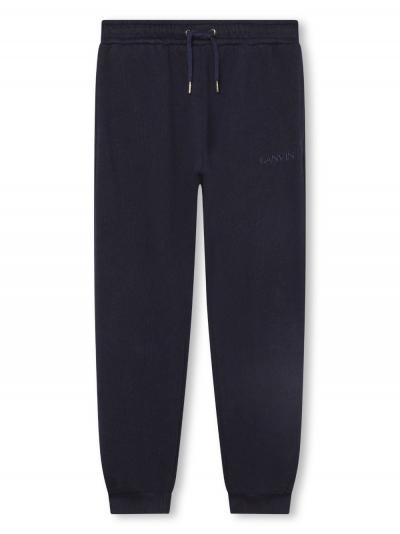 logo-embroidered organic-cotton track pants