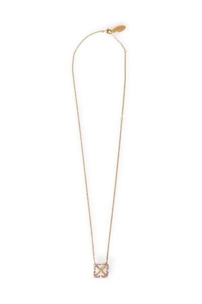 Arrows crystal-embellished necklace