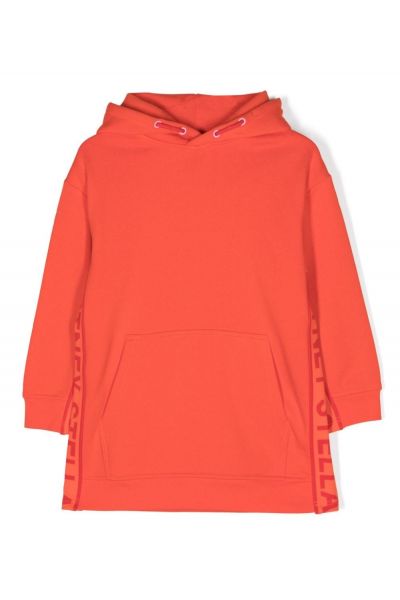 logo-print cotton-blend hoodie dress
