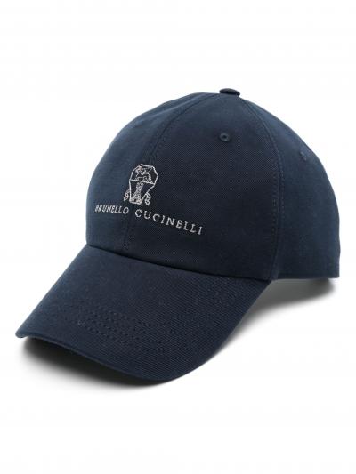 logo-embroidered cap