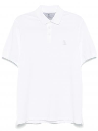 logo-print polo shirt