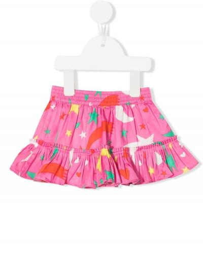 graphic-print skirt
