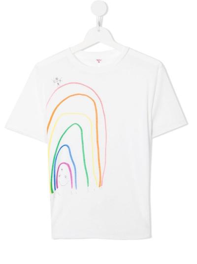 rainbow-drawing T-shirt