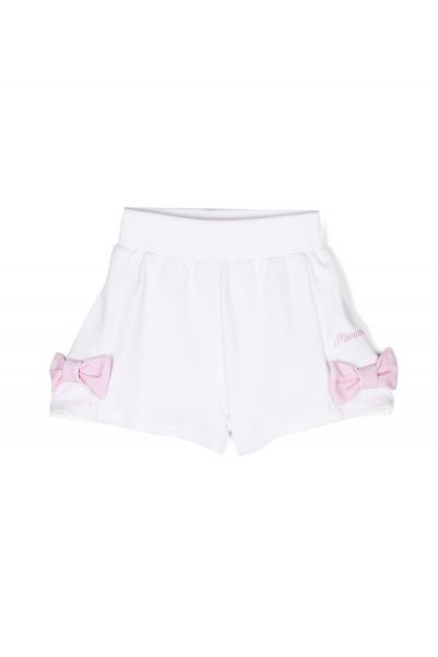 bow-detail cotton shorts
