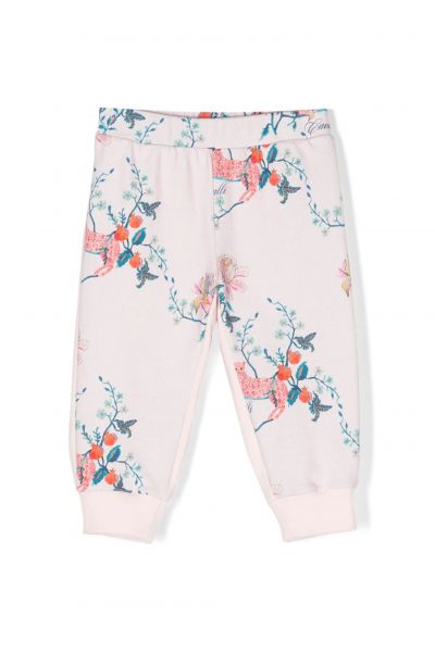 floral-print track pants