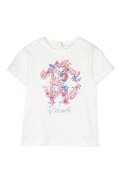 monogram-print cotton T-shirt
