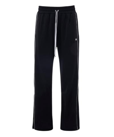 contrast-trim drawstring track pants