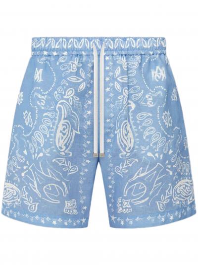 bandana watercolor shorts