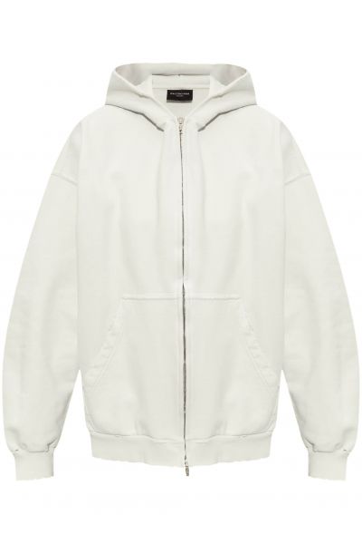 zipped long-sleeve hoodie