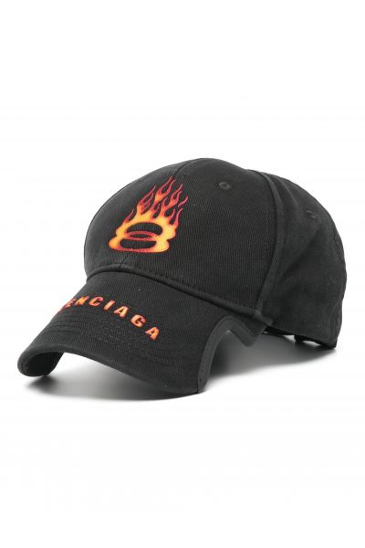 logo-embroidered cotton cap