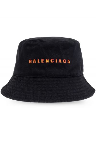 logo-embroidered cotton bucket hat