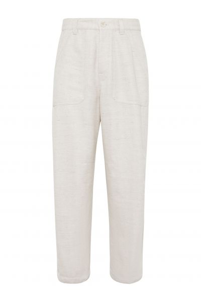 tapered-leg trousers