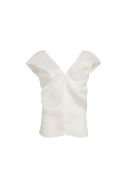 Ami Slouched Silk Top