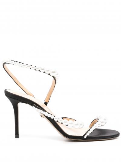 80mm faux-pearl sandals