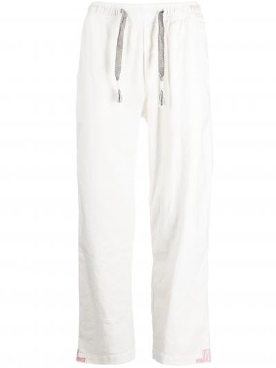 Sonoran contrast-stitching drawstring trousers