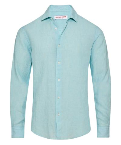 Tailored Fit Classic Collar Linen Shirt