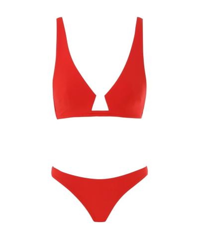 The Wire Front Bikini in Scarlett