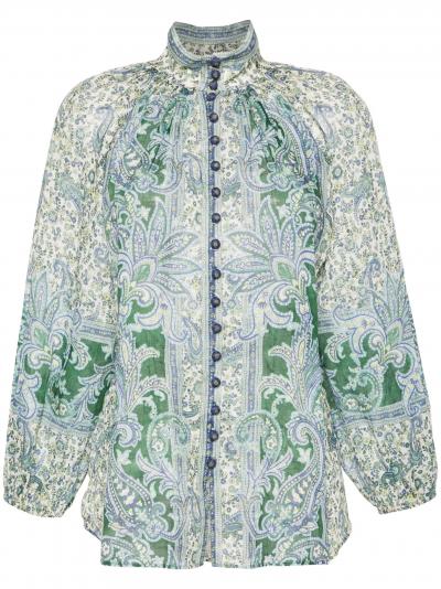 Ottie paisley-print blouse