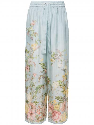 Waverly high-waist palazzo trousers