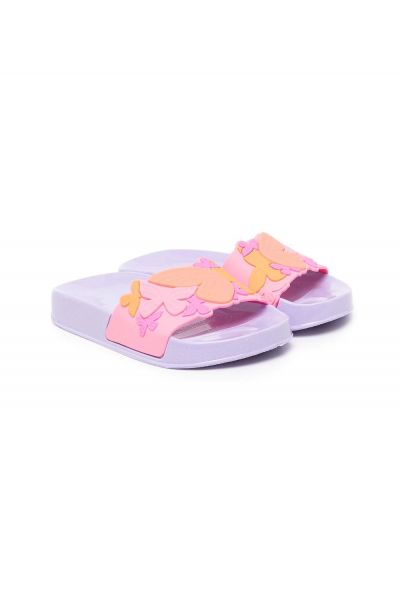 butterfly-print open toe sandals