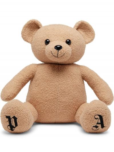 logo-embroidered teddy bear