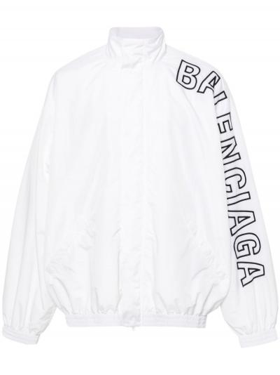 Balenciaga white jacket with logo