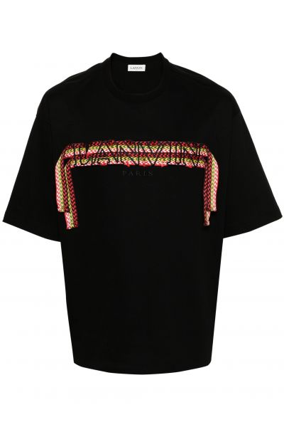 curb lace-detailed cotton T-shirt