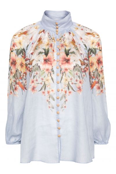 Lexi Billow floral-print blouse