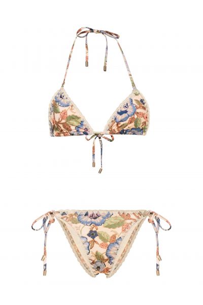 Junie floral-print bikini set