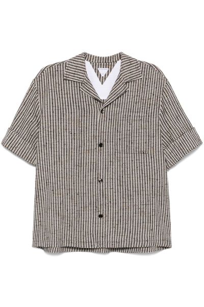Knotted Viscose Check Short