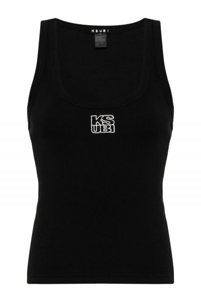 Stacked Origin ribbed tank top