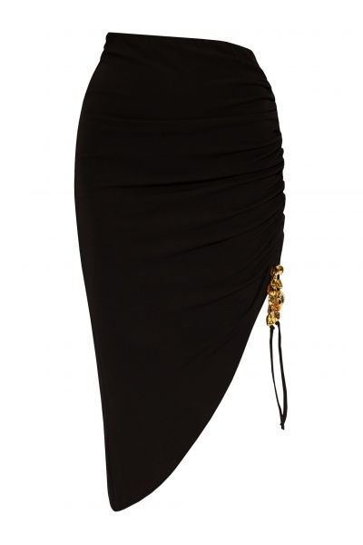Icarus ruched asymmetric skirt