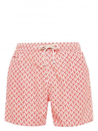 lobster-print swim shorts