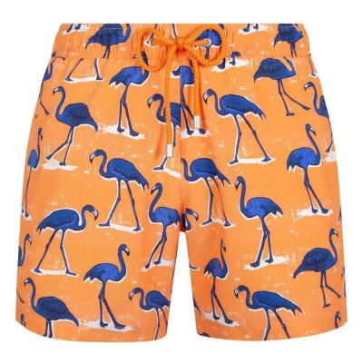 Arthus stretch four way stretch swim shorts orange flamingo