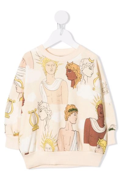gods and goddesses print sweatshirt