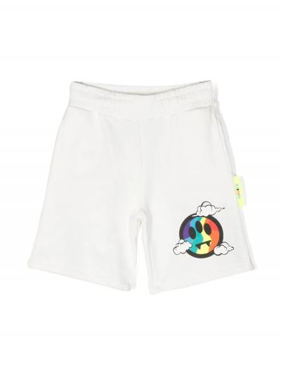 logo-print cotton shorts