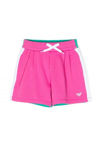 logo-embroidered print shorts