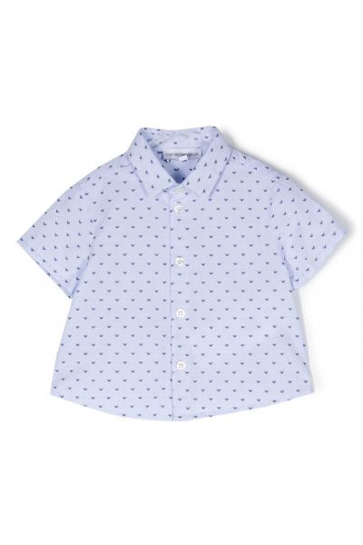 monogram-pattern shirt