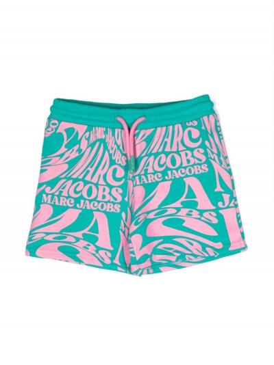 all-over logo print shorts