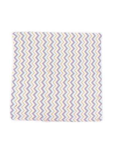 zigzag-print blanket