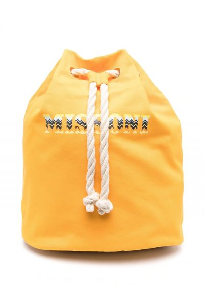 logo-print drawstring backpack