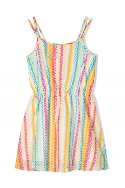 stripe-pattern dress